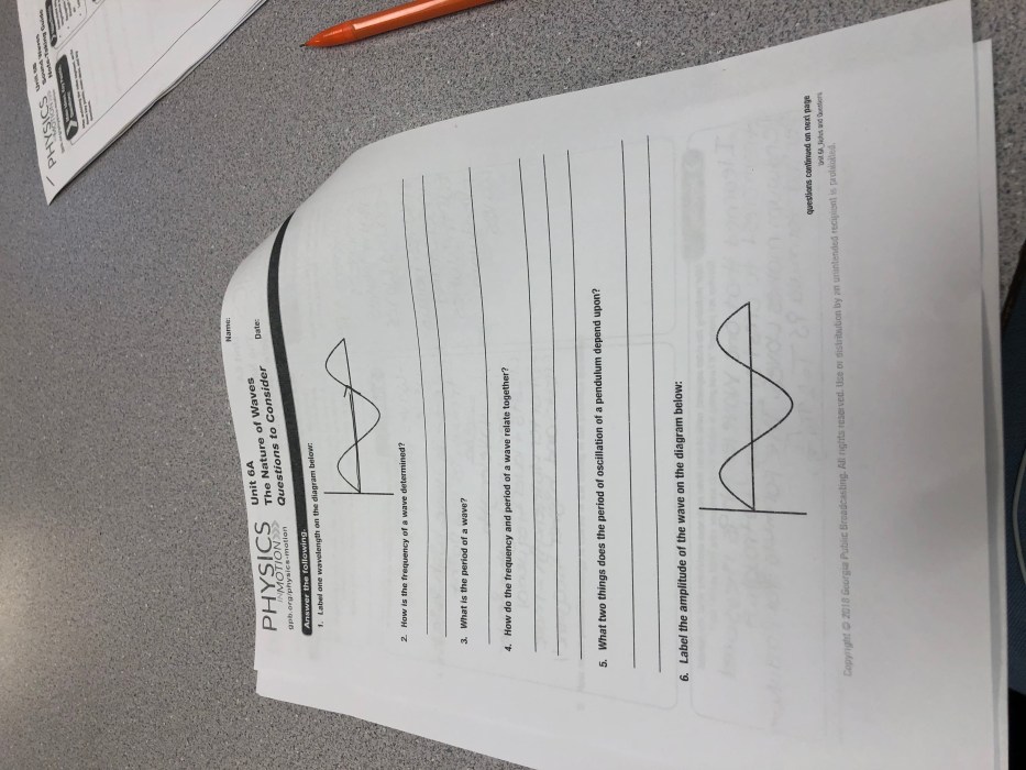 Physics in motion unit 6a answers